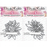 2 Tampons transparents - Passiflore 1 + Passiflore 3 - 9,5 x 6,5 cm