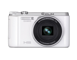 CASIO skaitmeninis fotoaparatas EXILIM milijonų pikselių optinis priartinimas 16.1 12.5x EX-ZR1000WE balta