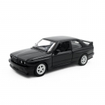 1/36 mastelio BMW M3 1987 lydinio žaislinio automobilio modelis, metalinis lietas, žaislinės transporto priemonės, autenti&scaron;kas i&scaron;skirtinis interjeras, atitraukiamas, atidaromos 2 durys, dovana vaikams juoda