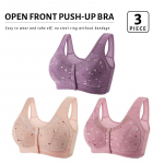 3 vnt. priekyje uždaroma moteri&scaron;ka liemenėlė belaidė medvilnė bralette plius dydžio apatiniai Patogūs moteri&scaron;ki liemenėlės BC CUP 46C