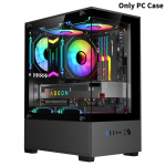 Skaidrus stalinio kompiuterio dėklas Kompiuterio bok&scaron;tas M-Atx Itx pagrindinės plok&scaron;tės 240 mm ventiliatoriams 3,5 colio kietojo disko prailginimo pagrindas 2,5 mm SSD laikiklis Black Only PC Case
