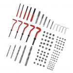 125 vnt. sriegių remonto rinkinys atkūrimo įrankis veržliaraktis suktukas grąžtų rinkinys M5 M6 M8 M10 M12