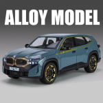 1:24 BMW XM visureigio lydinio sportinio automobilio modelis, metalinis automobilio modelio imitacija, garsas ir &scaron;viesa, atplė&scaron;iama kolekcija, vaikų žaislai, berniukų dovana mėlyna