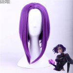 Auk&scaron;tos Kokybės Anime Varno Cosplay Perukai Violetiniai Trumpas Kar&scaron;čiui Atsparus Sintetinis Plaukas Perucas Cosplay Perukas + Peruko Kepuraitė One Size