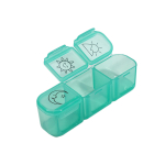 Kelioninis ne&scaron;iojamas trijų tinklelių organizatorius rytui ir vakarui žuvų taukų laikiklis laikymo dėžutė daugiaspalvis padalintas dėklas None