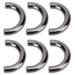 20 rinkinių rankinės pakabinimo užsegimas arkos formos U formos krep&scaron;io jungtys užsegimas 19,5x14mm su 5,5mm varžtu pilka spalva