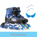 Reguliuojamas riedučių rinkinys pradedantiesiems vaikams Large (37-42 adjustable)