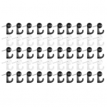 50 vnt. smeigtukų kabliukų plastikinėmis galvutėmis, kam&scaron;tinės lentos kabliukai, dekoratyviniai smeigtukai su kabliuku, skirti kam&scaron;tinei skelbimų lentai, nuotraukoms, kalendoriui, namų biurui, mokyklinės prekės juoda