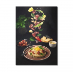Virtuvės plakatas Pica kepsnių salotos mėsainis burrito paveikslai restoranas siena meno spaudinys vakarieti&scaron;kos virtuvės drobės paveikslas be rėmelio 8X12inch 20x30cm