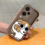 Mink&scaron;tas silikoninis kvadratinių kopėčių spausdinimo ra&scaron;tų telefono korpusas, pilnas dangtis, fotoaparatas, atsparus smūgiams, guminis dėklas, skirtas Xiaomi Redmi Redmi 14R 5G balta