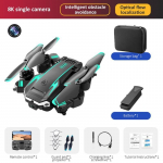 S6 Sulankstomas Kvadrokopteris Dronas i&scaron; Oro 8K HD Kamera GPS RC Sraigtasparnis FPV WIFI Kliūčių Vengimo Žaislas Dovana Single camera-1 B žalia