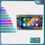 Ossuret Pažangus 8G 128G Android 12 Automobilio Radijas Opel Astra H J 2004 Vectra Vauxhall Antara Zafira Corsa C D Vivaro Meriva 4G Carplay GPS Grotuvas G P2CP 4Core 2G 32G