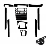 Automobilio Salono Blizgus Anglies Pluo&scaron;to I&scaron;vaizdos Apdaila BMW-3 Serijai E46 1998-2005