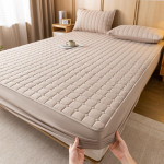 Visų sezonų skalbtos medvilnės dygsniuotas čiužinio užvalkalas - Apsauga nuo dulkių su paklode 180cmx200cm Quilted Sheet