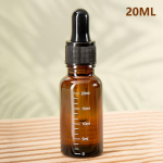 5-100 ml la&scaron;intuvų buteliukai su skalės reagentu akių la&scaron;ais gintaro stiklo aromaterapinis skystas pipetės buteliukas Daugkartinio užpildymo buteliukai kelionės 20ml