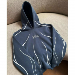 ZYLLO Vintažinis Plautas Užtrauktuku Džemperis Y2K Striukė Rokas Hip Hopas Lopininis Didelio Dydžio Džemperis Ilgomis Rankovėmis Vir&scaron;us S