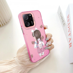 Spalvingas sidabrinis dvipusis kietas dėklas su pie&scaron;iniu, atsparus smūgiams ir kritimams, skirtas Xiaomi Redmi Poco telefonams Xiaomi Poco C65