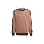 Adidas Originals Retro Trefoil Logotipo Spalvų Bloko Apvalios Kaklo Palaidinė Vyri&scaron;ka Palaidinė Ruda HS2080 S
