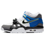 Nike Air Trainer 3 GS Dūminės pilkos ir žaidimų mėlynos spalvos vaiki&scaron;ki sportbačiai Balti juodi CN9750-100 36
