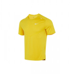 Nike Logotipo Spausdinimo Treniruočių Fitneso Apvalios Kaklo Trumpomis Rankovėmis Mar&scaron;kinėliai Vyri&scaron;ki Vir&scaron;utiniai Drabužiai Geltoni CZ9185-709 XL