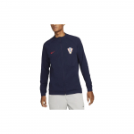 Nike Kroatija Academy Pro Futbolo Treniruočių Logotipo Spaudinys Užtrauktukas Laisvalaikio Striukė Vyri&scaron;ka Vir&scaron;utinė Apranga Tamsiai Mėlyna DH4743-498 M