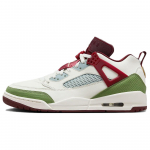 Air Jordan Spizike Low Drakono metai Vyri&scaron;ki sportbačiai Balti Buriniai Alyvuogių žali FJ6372-100 40.5
