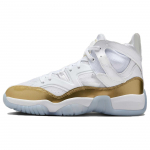 Air Jordan Jumpman Two Trey Balti Metalinio Aukso Moteri&scaron;ki Kedai Ledo Mėlyni Juodi DR9631-107 38