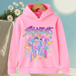 KPop Demonų medžiotojas Saja Berniukai Animaciniai Mergaitės Berniukas &Scaron;iltas Vaiki&scaron;kas Kengūros tipo Džemperis Korėjieti&scaron;ko stiliaus Mada Kasdieniai Vir&scaron;utiniai drabužiai Kasdieniai Drabužiai 120 cm