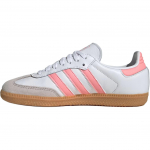 Adidas Samba OG J White Semi Pink Spark Vyri&scaron;ki sportbačiai Cloud-White Gum JP5480 40