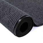 PVC Dvigubos juostos neslystantis įėjimo kilimėlis: Absorbuojantis grindų kilimėlis vie&scaron;bučiams, virtuvėms ir vonios kambariams. 80x120 cm