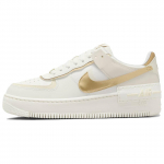 Nike Air Force 1 Shadow Sail Coconut Milk Metallic Gold Moteri&scaron;ki kedai DZ1847-108 35.5 balto aukso spalvos