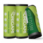 Origami &scaron;iuk&scaron;lių mai&scaron;ai &scaron;iuk&scaron;liadėžei - Vidutinio dydžio 19 x 21 coliai | 30 vnt. ritinyje (3 vienetų pakuotė, Juoda)