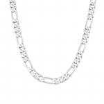 Vyri&scaron;kas 5 mm storio S925 sterlinginio sidabro Figaro grandinėlės vėrinys - Hip Hop stiliaus Kubieti&scaron;kas megztinio grandinėlės aksesuaras Thick Sterling Silver Necklace 45CM
