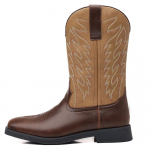 Pavasario Rudens Vyri&scaron;ki Kauboji&scaron;ki Batai Siuvinėti Vesterni&scaron;ki Batai Klasikiniai Vidutinio Aulo Užmaunami Žygio Batai Madingi Kasdieniai Aulinukai Vyrams 38