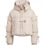 Adidas Originals FW25 Bow Play &Scaron;ilta sportinė striukė su gobtuvu, pilna ančių pūkų, moteri&scaron;ka striukė KC2610 L