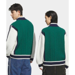 Adidas Originals Kardiganas Patogus Mink&scaron;tas Odai Draugi&scaron;kas Laisvo Mezgimo Megztinis Vyri&scaron;ki Vir&scaron;utiniai Drabužiai KS5962 M blue