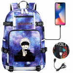 Jujutsu Kaisen spausdintas USB ausinių kuprinukas 47CMX30CMX15CM