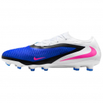 Nike Phantom 6 Low Pro AG Mėlyni vyri&scaron;ki futbolo bateliai Balti Rožiniai-Blast HQ2317-446 44.5