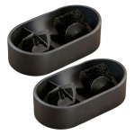 Kavos portafilterio valymo rinkinys Kavos portafilterio kieti valymo įrankiai su tir&scaron;čių surinkimo padėklu Valymo &scaron;epetėlis Priežiūros rinkinys 51/53/58mm 2pcs black