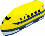 MORIPiLO Plarail Shinkansen Doctor Yellow Kūno Pagalvė Mikropluo&scaron;to Pliu&scaron;inis Žaislas Miego Pagalvė 31x13x13cm Veikėjas Makura no Morishita (Mažas &scaron;tampuotas pjūvis