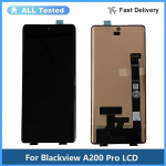 Pilnas LCD ekrano ir skaitmenintuvo surinkimas, skirtas Blackview A200 Pro OLED gray