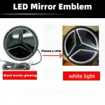 Automobilio priekinės grotelių žvaigždės emblema LED ap&scaron;viečiamas logotipas Baltas Mėlynas Raudonas &scaron;viesos Mercedes Benz W253 W204 W205 W213 glc gle w166 w176 V 2012-2019