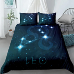 Vandenio Zodiako Ženklo Patalių Komplektas Karali&scaron;ko Dydžio Karalienės Dydžio Dvigulis Pilno Dydžio Viengulis Dydis Antklodės Užvalkalas Pagalvės Užvalkalas Patalių Komplektas EU Twin(135x200cm)
