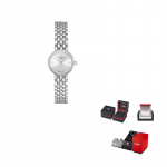 TISSOT Le Ai Kolekcijos Kvarcinis Mechanizmas Moteri&scaron;kas Laikrodis 19.5mm Baltas Ciferblatas Nerūdijančio Plieno Dėklas T058.009.11.031.00 Regular Watch Box