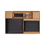 Coach 3 viename piniginė 11 logotipas įspaustas lygus ver&scaron;io oda Rinkinys Vyri&scaron;kos piniginės Juoda CS433-BLK Black