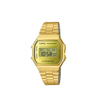 CASIO Vyri&scaron;kas VINTAGE serijos auksinis laikrodis A168WEGM-9 A168WEGM-9 Gold beige