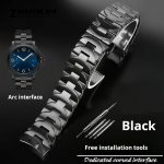 Lenktas galas, vientisas nerūdijančio plieno laikrodžio apyrankė 22mm 24mm Panerai PAM PAM111 laikrodžiams, metalinė arkos dirželis, drugelio sagtelė, vyri&scaron;kas laikrodžio grandinėlė 24mm