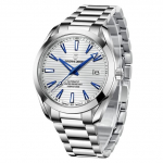 Pagani Design Pagaminta SEIKO NH35 Aqua Terra su Dress Nerūdijančio Plieno Guminis Safyro Puikiai tinka PAGANI DESIGN Vyri&scaron;kam Laikrodžiui, Japonija, Mechanizmas, Automatinis, sidabras