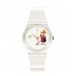 Swatch HOW MAJESTIC Gent GZ711 Baltas laikrodis [SWATCH] balta