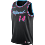 Nike &times; NBA Miami Heat FW25 Tyler Herro 2025-26 City Edition apvaliu kaklu, be rankovių krep&scaron;inio mar&scaron;kinėliai Vyri&scaron;kas mar&scaron;kinėlis HM5987-014 M black